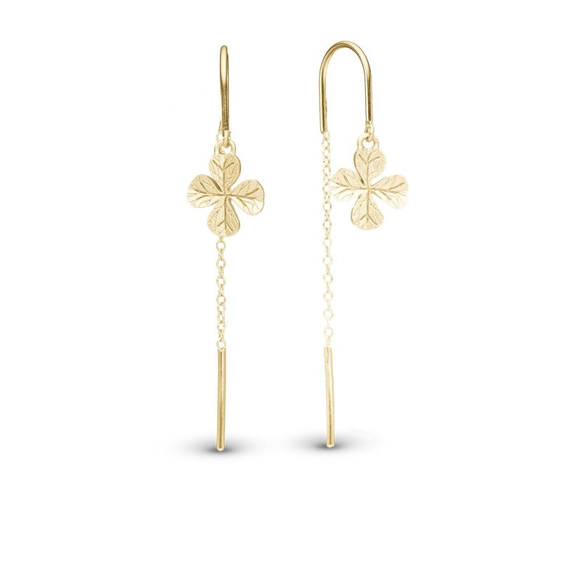 Long Four kædeøreringe i forgyldt sølv fra Christina Jewelry & Watches
